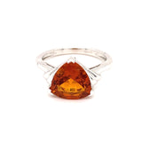 Anillo de citrino en plata 925