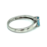 Anillo de aguamarina 925