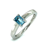 Anillo de aguamarina 925